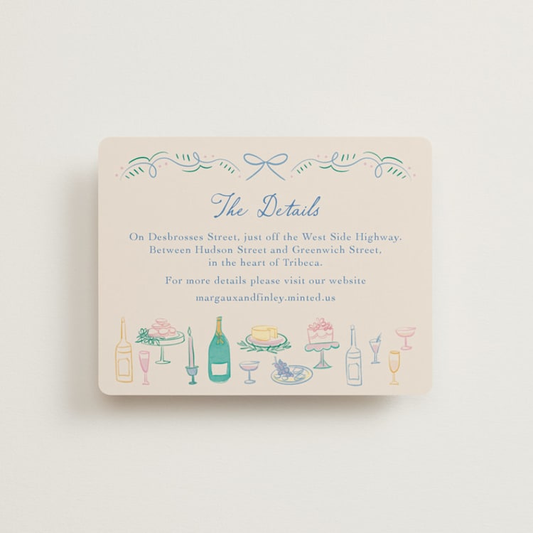 "Dining" - Direction Cards in Pastel by Elly - Front