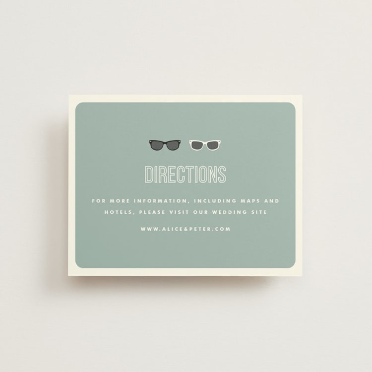 "Shades" - Direction Cards in Celadon by Olive and Violet - Front