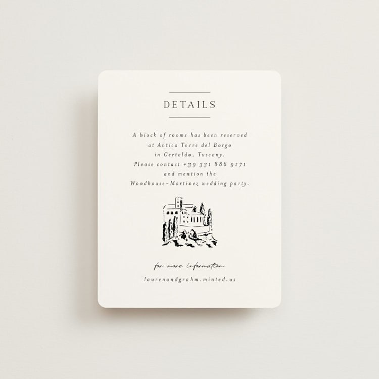 "Countryside Villa" - Direction Cards in Noir by Shiny Penny Studio - Front