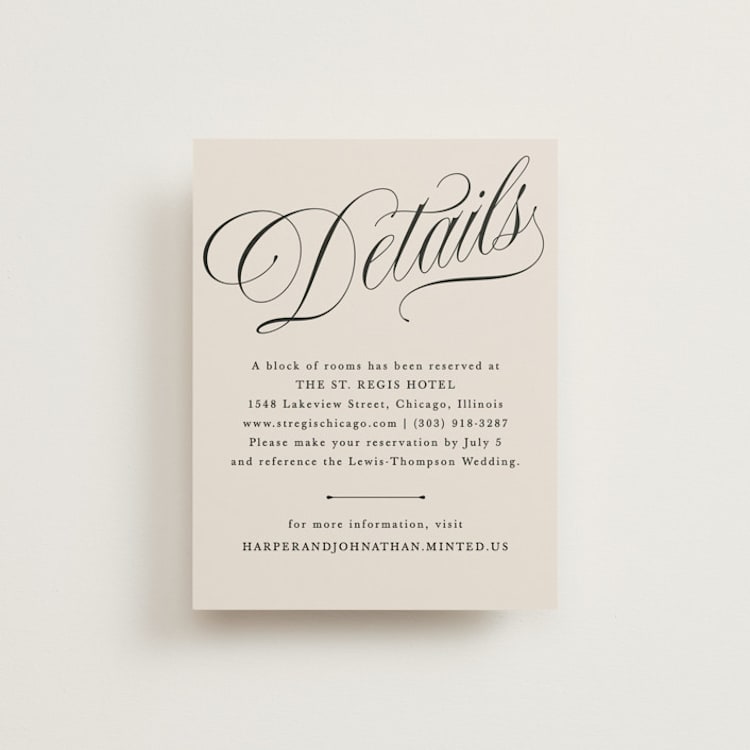 "Mirin" - Direction Cards in Linen by Kate Ahn - Front