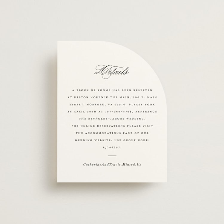 "Classically Elegant" - Direction Cards in Snow by Brandy Folse - Front