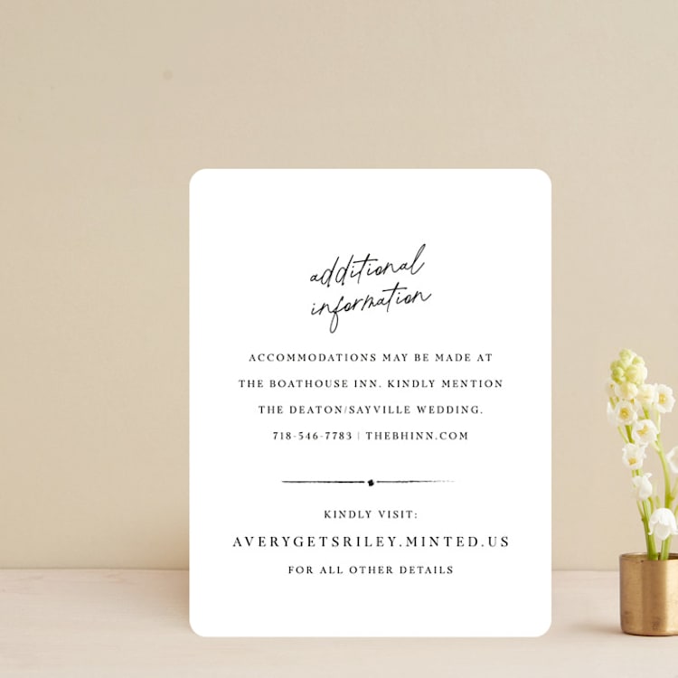 "Composure" - Direction Cards in Tuxedo by Jackie Mangiolino - Front