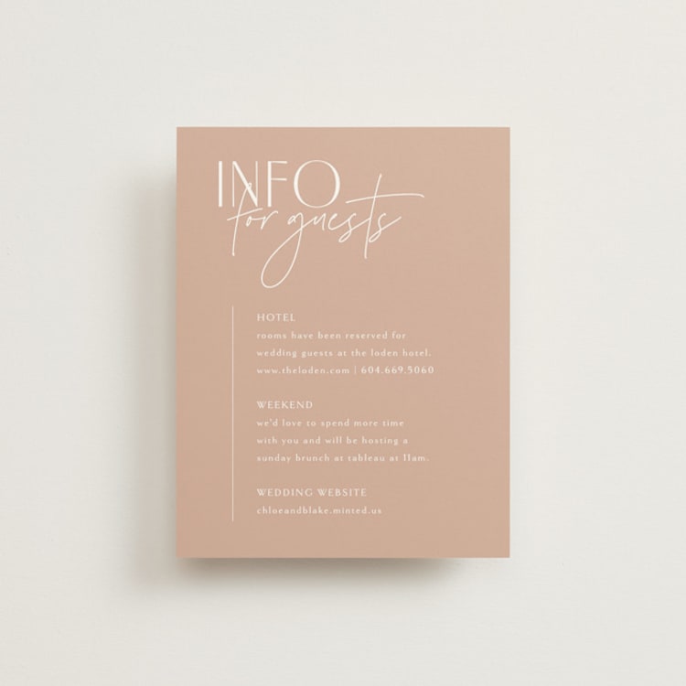"Overlap" - Direction Cards in Terracotta by Kelly Schmidt - Front