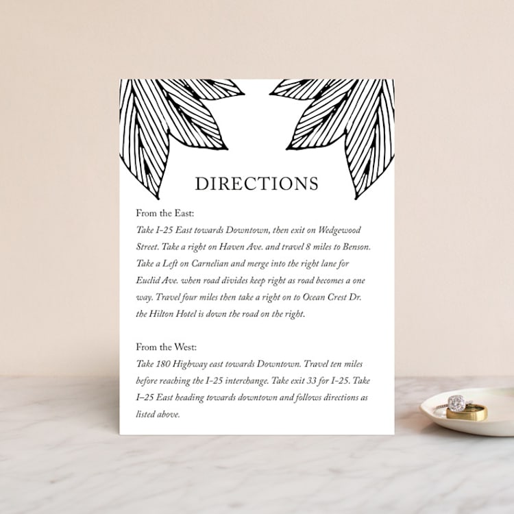 "vivid leaves" - Direction Cards in Ink by Ramoncita - Front