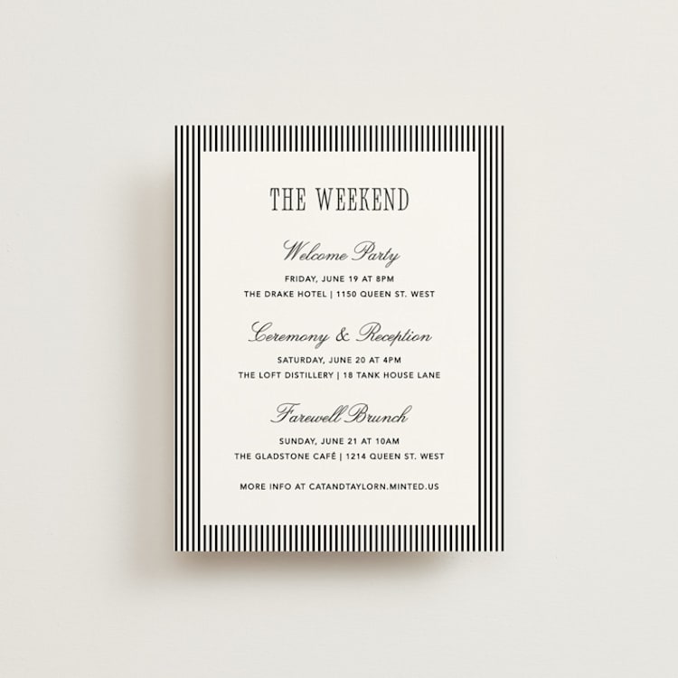 "Formal Minimalist" - Direction Cards in Silk by Kelly Schmidt - Front