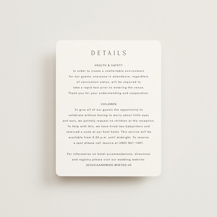"Picture Perfect" - Direction Cards in Opal by Jennifer Postorino - Front