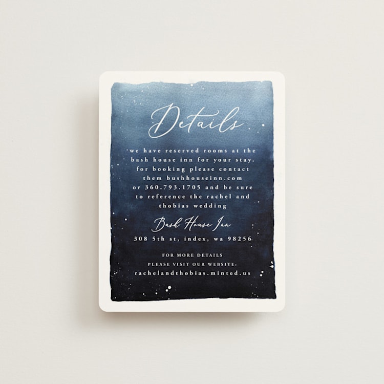 "Let It Snow" - Direction Cards in Celestial by Anastasia Makarova - Front