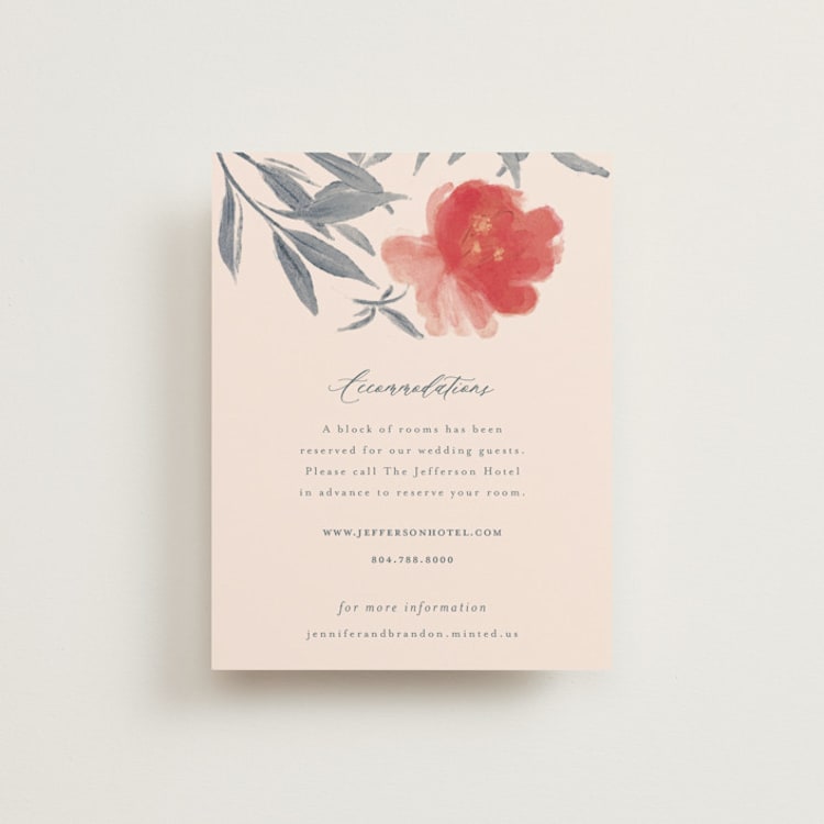 "Orient Garden" - Direction Cards in Saffron by Vera Lim - Front