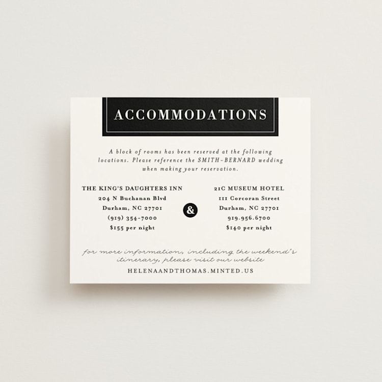 "Helena" - Direction Cards in Quartz by 2birdstone - Front