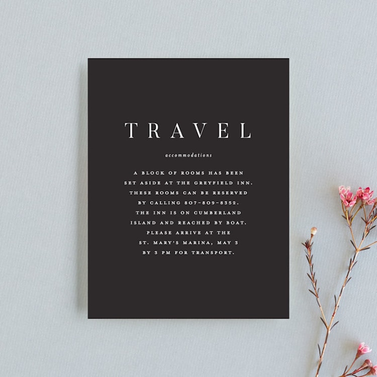 "Botanic" - Direction Cards in Midnight by kelli hall - Front