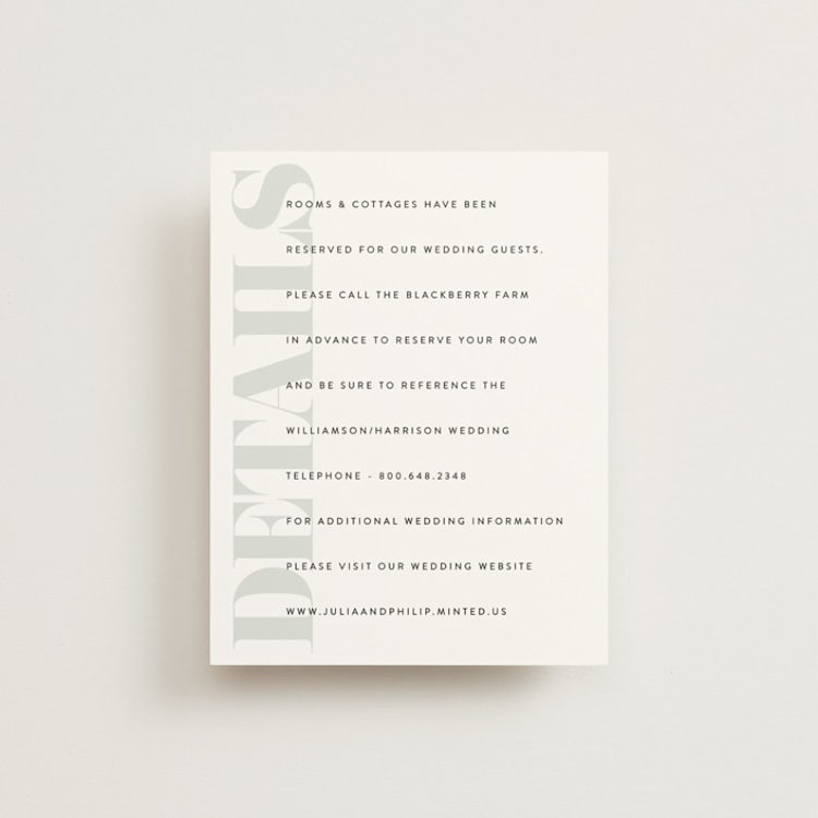 "His and Hers" - Direction Cards in Dusk by Erin Deegan - Front