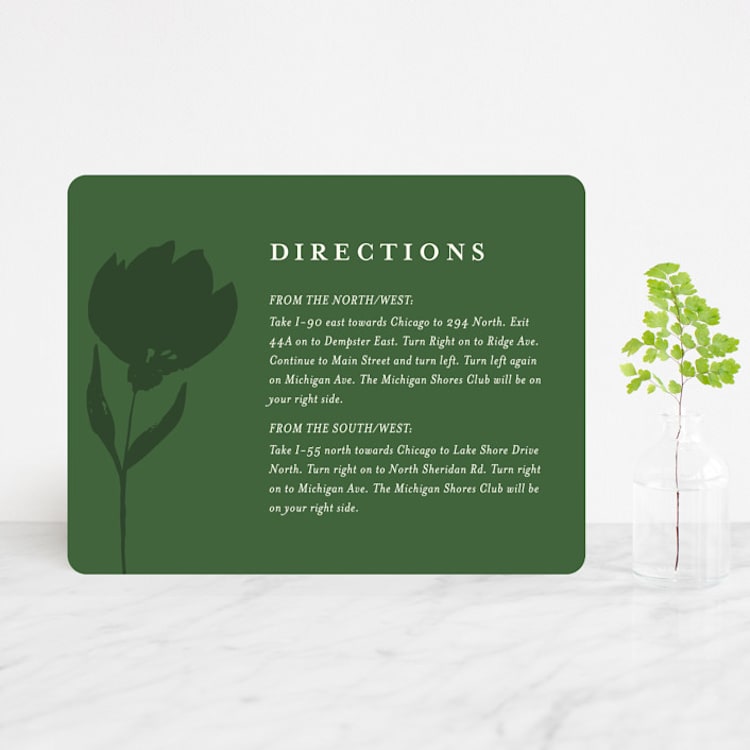 "Flourishing" - Direction Cards in Bloom by Beth Schneider - Front