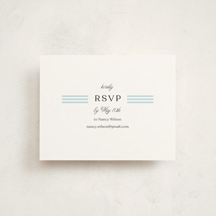 "The Grand Entrance" - Debutante Party Enclosure Cards in Brunerra by Casey Miller - Front
