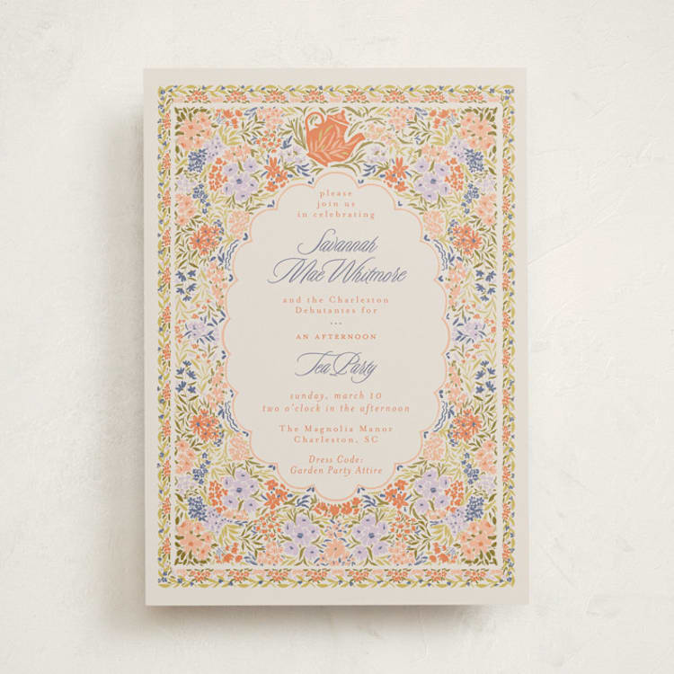 "fairy garden" - Debutante Party Invitations in Clementine by Vera Lim - Front