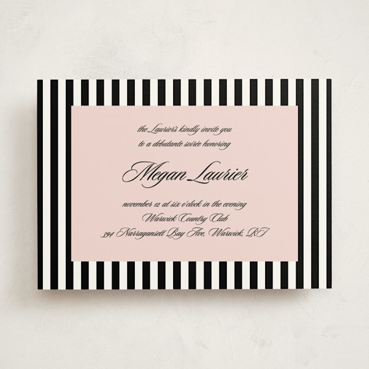 "Chic Chic" - Debutante Party Invitations in Tux by Tamara Hilje - Front