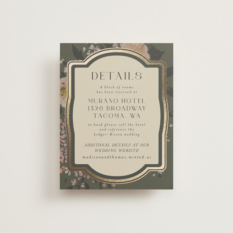 "Madison" - Direction Cards in Thyme by Itsy Belle Studio - Front