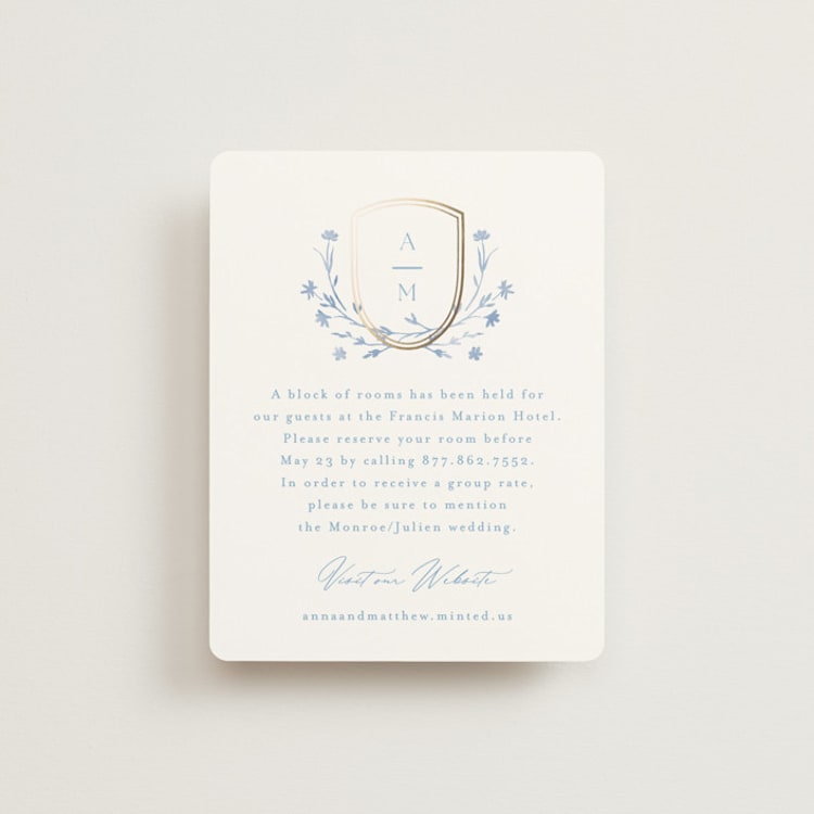 "storybook garden" - Direction Cards in Bluebell by Kristie Kern - Front