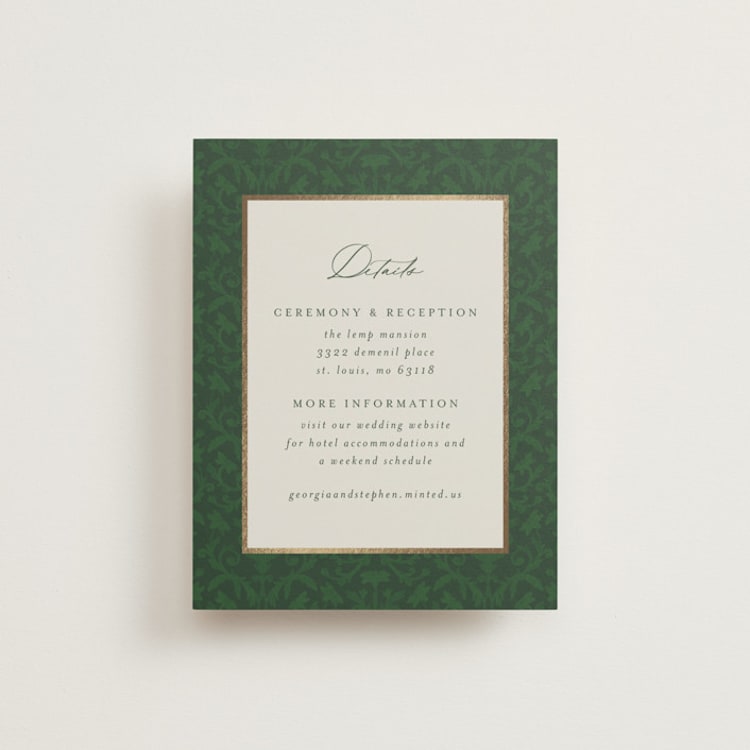 "grandeur" - Direction Cards in Bluebell by Jen Owens - Front