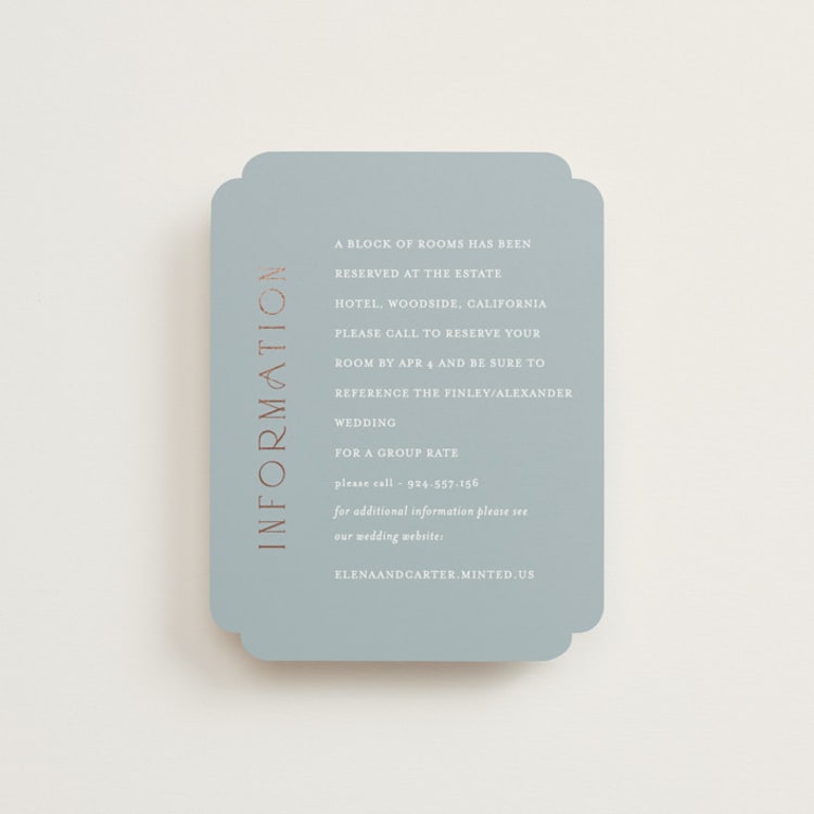 "Gilded Edge" - Direction Cards in Provincial by Angela Thompson - Front