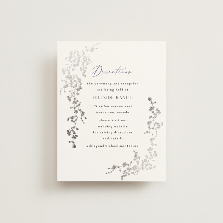 "Layered florals" - Direction Cards in Serenity by Susan Moyal - Front