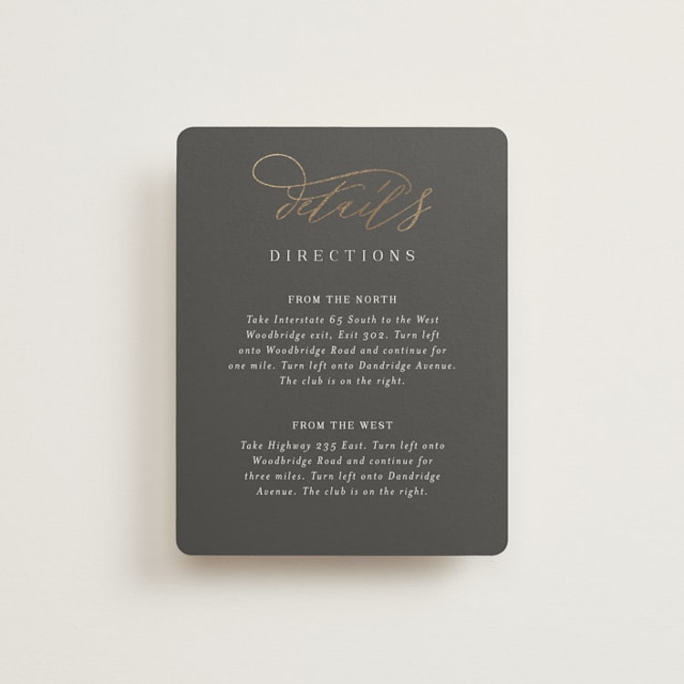 "Over Monogram" - Direction Cards in Stormy by Jessica Williams - Front