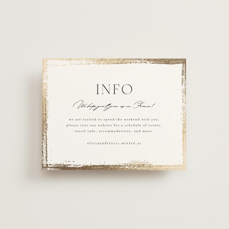 "Brushed Edge" - Direction Cards in Silk by Kelly Schmidt - Front