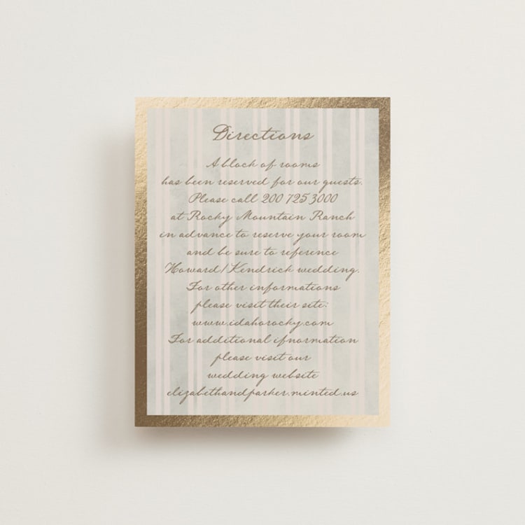 "Mountain Love" - Direction Cards in Dew by Petra Kern - Front