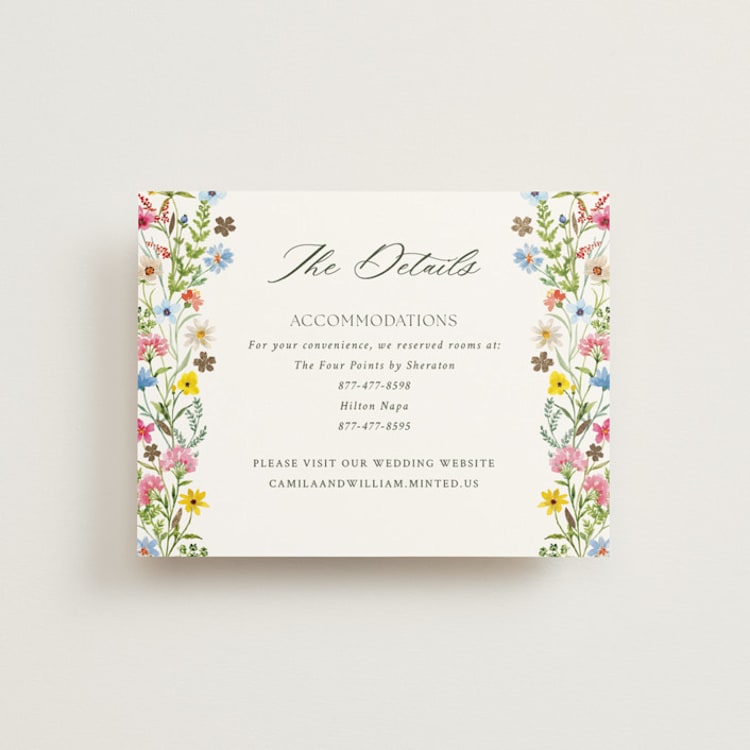 "Bright Garden" - Direction Cards in Garden by Yaling Hou Suzuki - Front