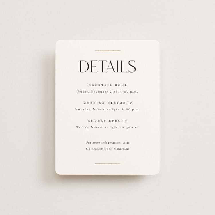 "Idyllic" - Direction Cards in Sugar by Jessica Williams - Front