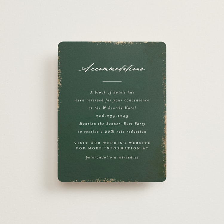 "Sweeping Vine" - Direction Cards in Dusty Rose by Itsy Belle Studio - Front