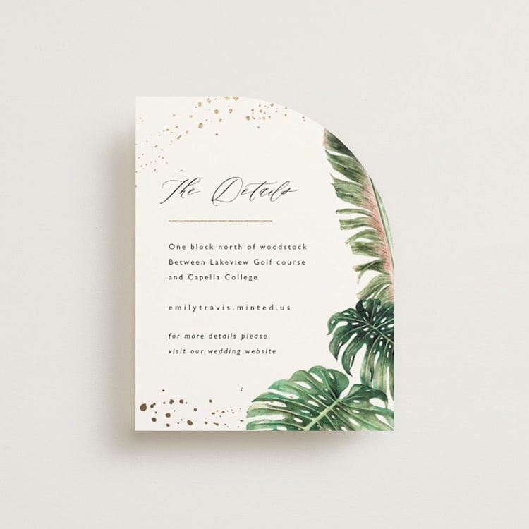 "Our Paradise" - Direction Cards in Tropical by Elly - Front