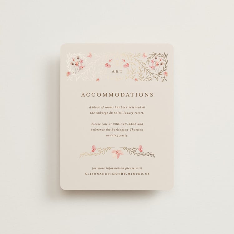 "Victorian" - Direction Cards in Versailles by Claudia Orengo - Front