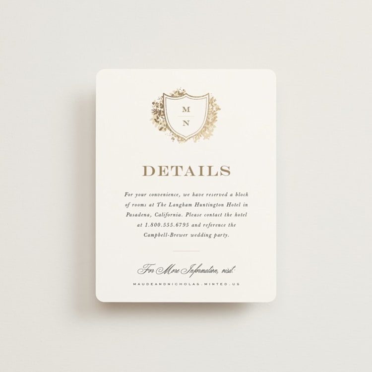 "heritage" - Direction Cards in Honeysuckle by Leah Bisch - Front