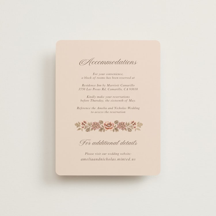 "Blooming path" - Direction Cards in Chocolate by Paola Benenati - Front