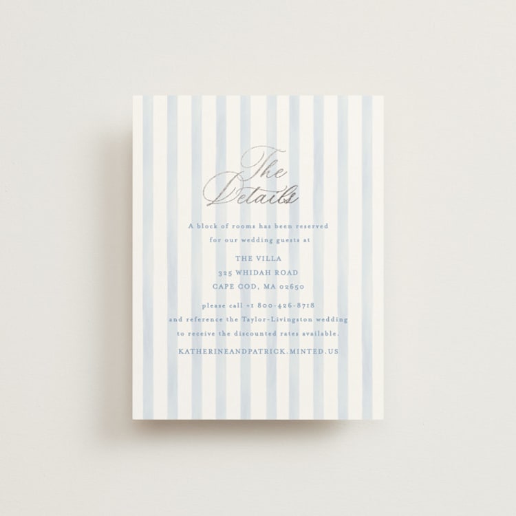 "Pillowy border" - Direction Cards in Ocean by Creo Study - Front