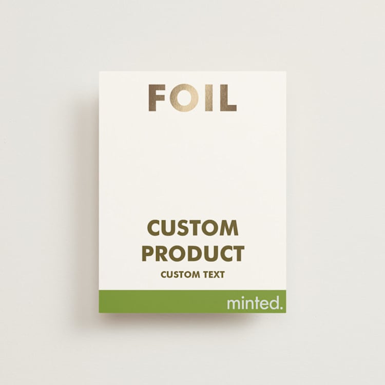 "Portrait Custom" - Direction Cards in Golden by Minted Custom - Front