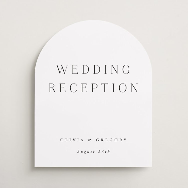 "Classy Type" - Direction Signs in Lily by Hooray Creative - Front