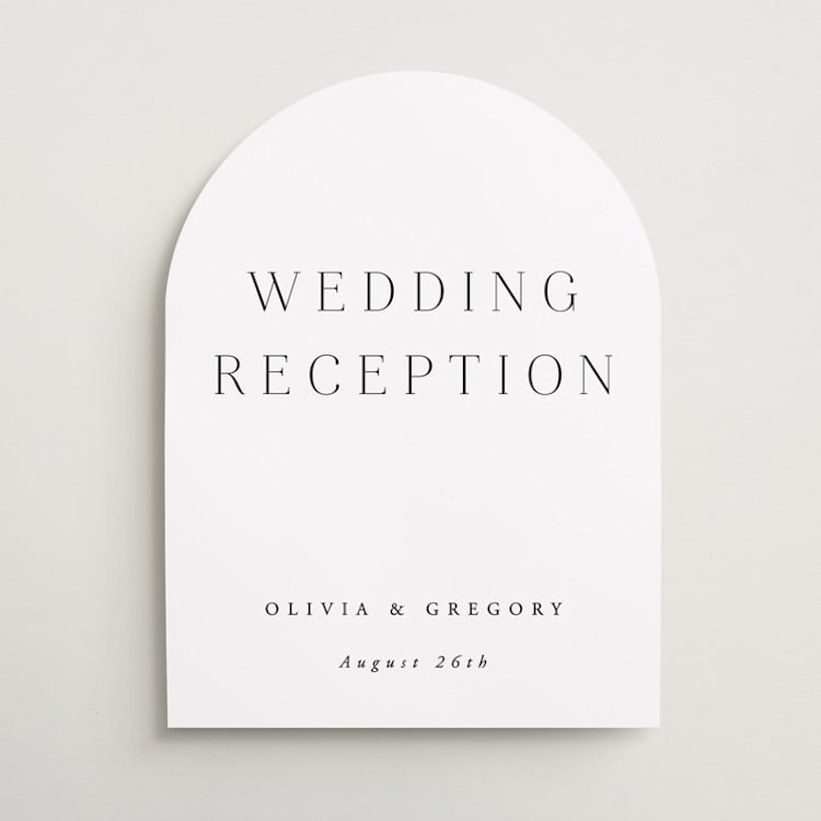 "Classy Type" - Direction Signs in Lily by Hooray Creative - Front