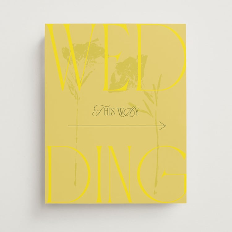 "Bloom" - Direction Signs in Island Citrus by Morgan Kendall - Front