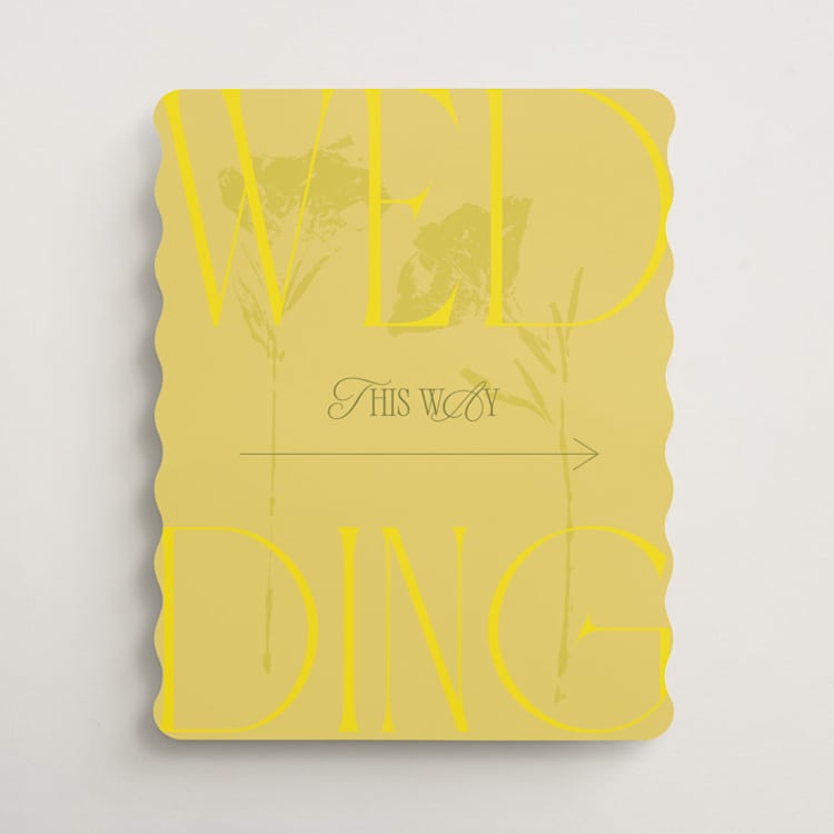 "Bloom" - Direction Signs in Island Citrus by Morgan Kendall - Front
