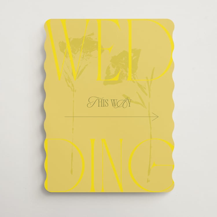 "Bloom" - Direction Signs in Island Citrus by Morgan Kendall - Front