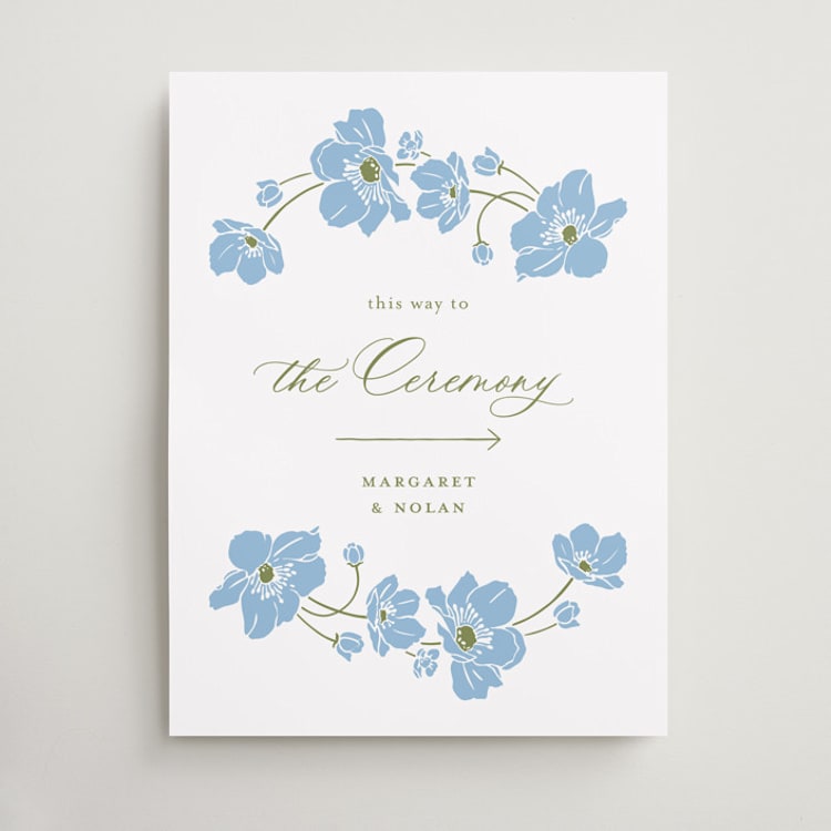 "Anemones" - Direction Signs in Azure by letterfix - Front