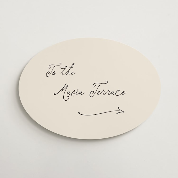 "Written in the Stars" - Direction Signs in Noir by Ani Somi - Front