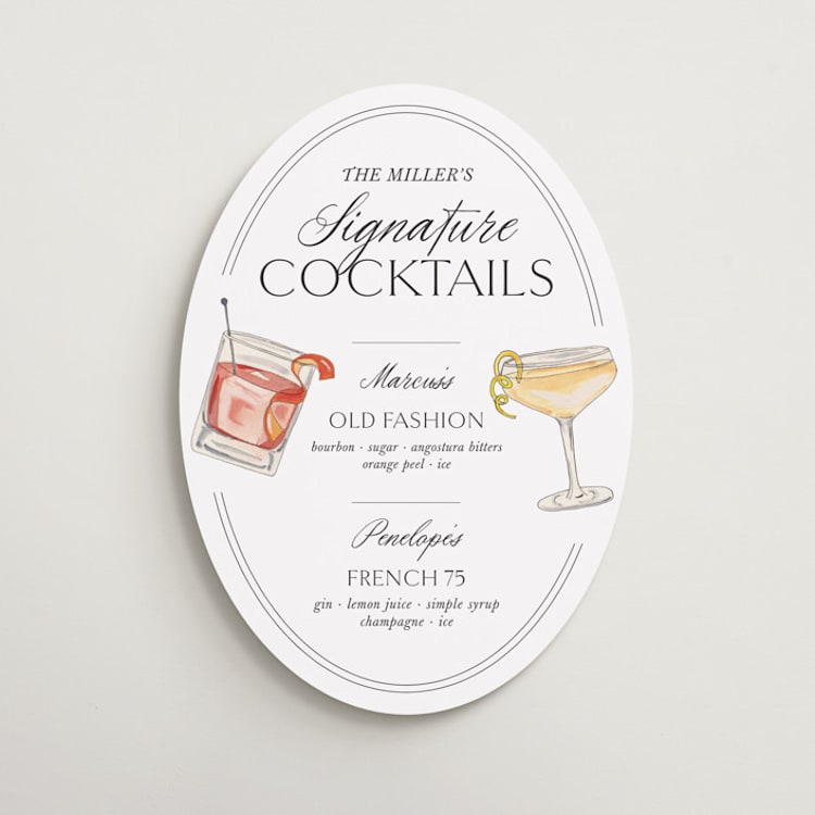 "Here's to Love" - Direction Signs in Classic by Design Lotus - Front