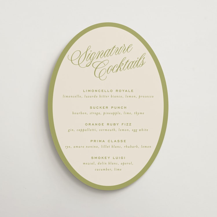"rory" - Direction Signs in Olive by Ellen Schlegelmilch - Front