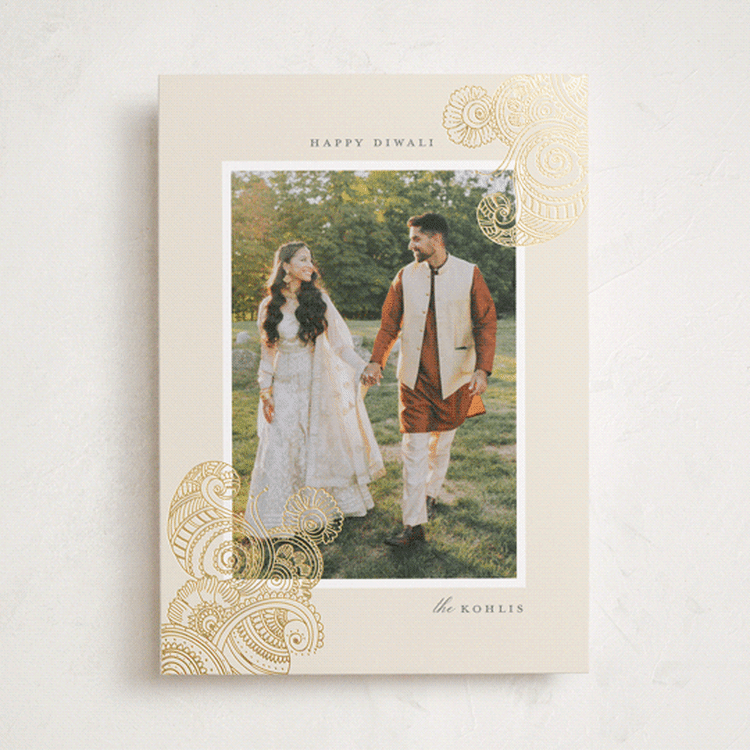 "henna dreams" - Diwali Cards in Chand by Sejal Banker - Front