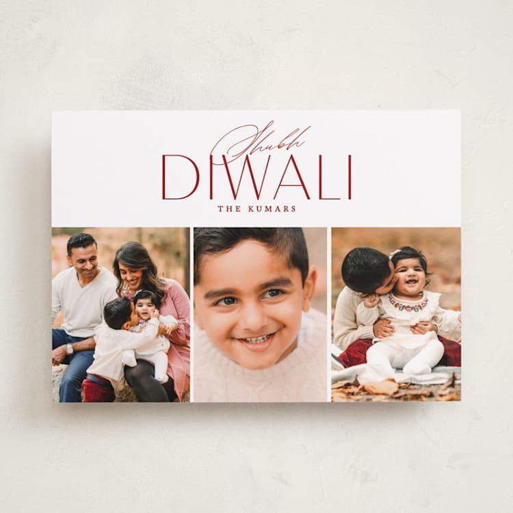 "Three of a kind" - Diwali Cards in Fiery by Erin L. Wilson - Front