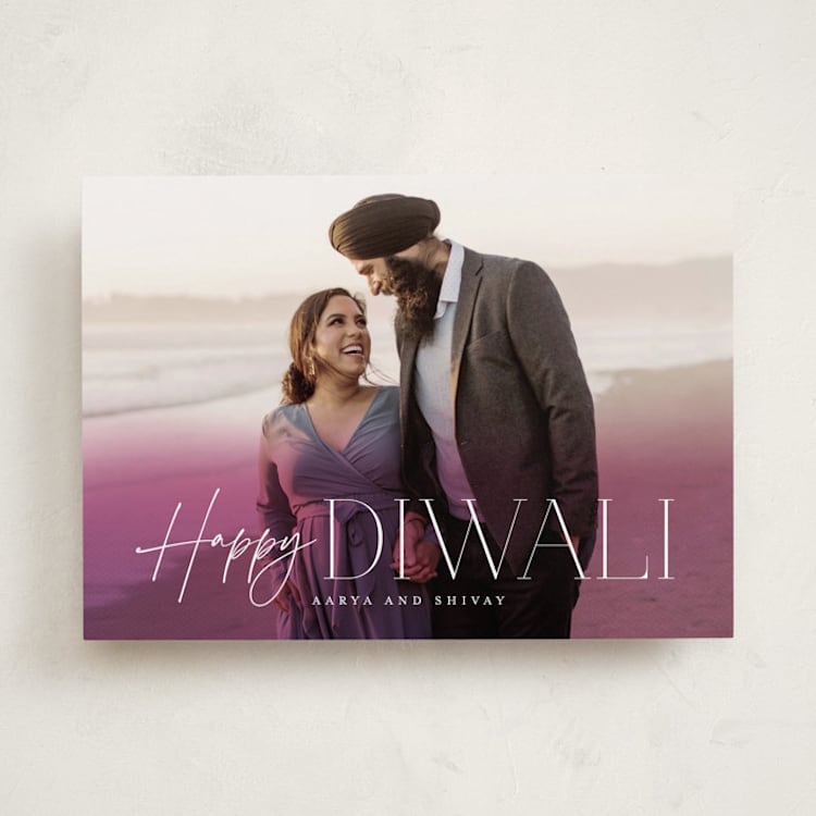 "Diwali Glow" - Diwali Cards in Baigani by Brooke Chandler - Front