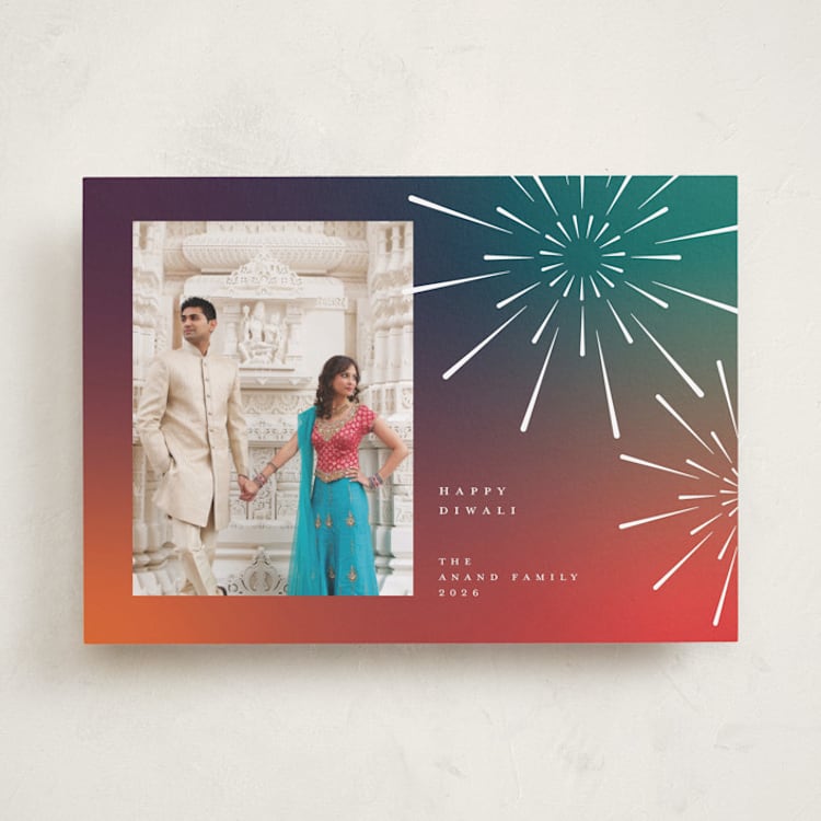 "Fireworks" - Diwali Cards in Sunset by Heather Schertzer - Front