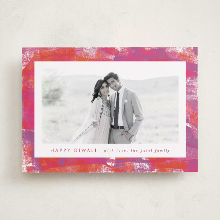 "Bright Diwali" - Diwali Cards in Poppy by AK Graphics - Front